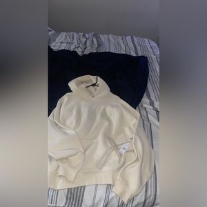 Fear Of God Essentials Hoodie Mens Size Medium . Egg Cream color brand new